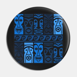 Blue Tikis! Pin