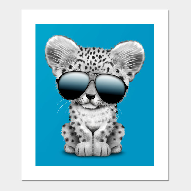 Cute Baby Snow Leopard Wearing Sunglasses Snow Leopard Affiche Et Impression D Art Teepublic Fr Cute Baby Snow Leopard Wearing Sunglasses Snow Leopard Affiche Et Impression D Art Teepublic Fr