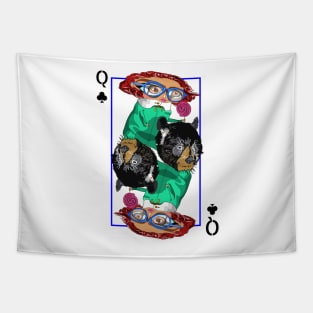 Queen of clubs Tapestry