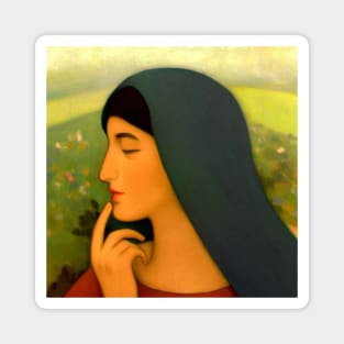 Thoughtful Mary Magnet