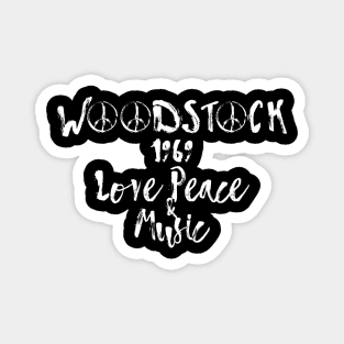 Woodstock Music, Peace and Love Magnet