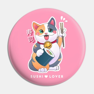 Sushi Lover - Neko Cat Pin