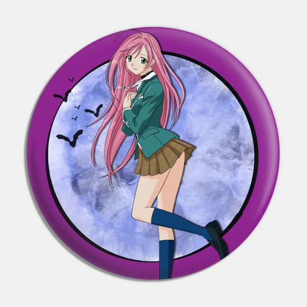 Rosario + Vampire - Outer Moka Pin by Nykos