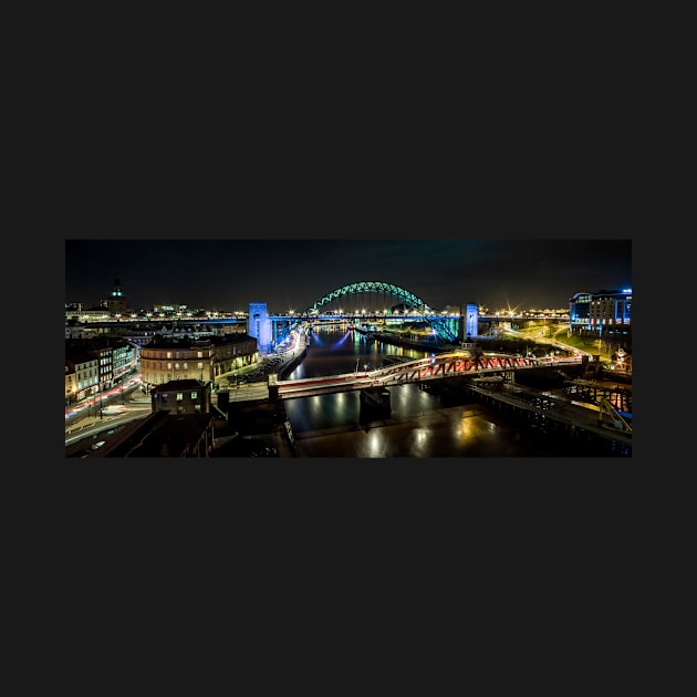 The Tyne Bridge Panoramic by davehudspeth