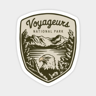 Voyageurs National Park Retro Emblem Magnet