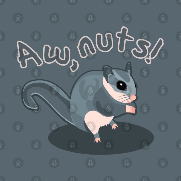 Aw, Nuts! A Flying Squirrel by nonbeenarydesigns