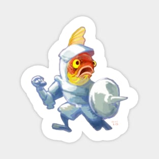 Goldfish Knight Magnet