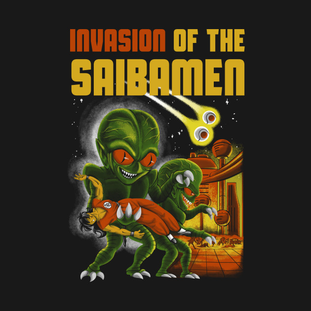 Invasion of the Saibamen - Dragon Ball - T-Shirt