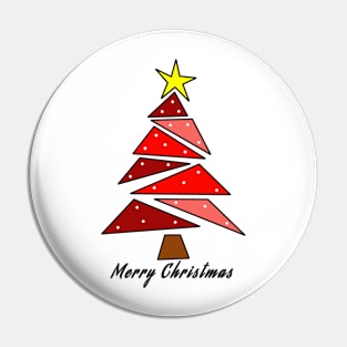 Red Christmas tree Pin