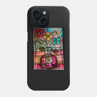 Three Jewels Flower Mandala Phone Case