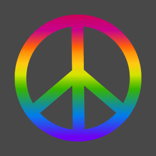 Rainbow Peace Symbol T-Shirt