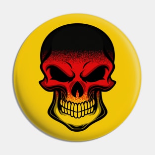 FLAG OF GERMANY ON SKULL EMBLEM Pin