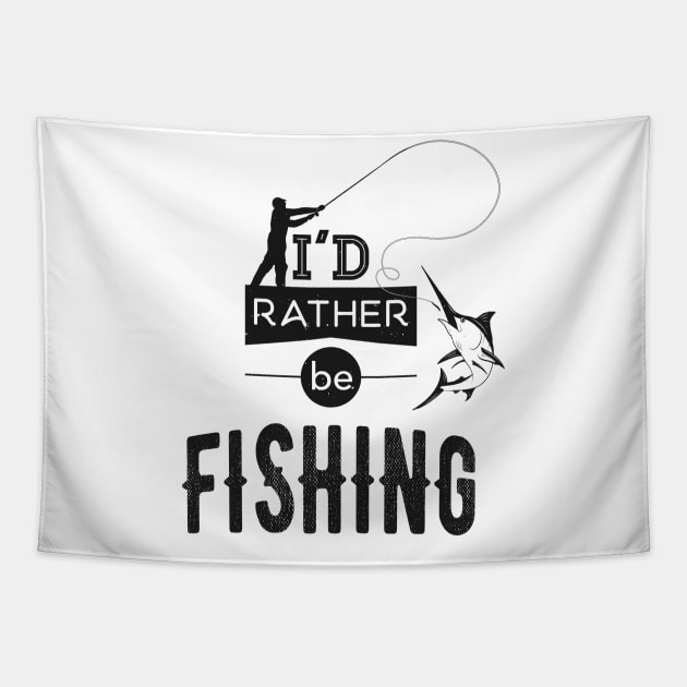 Fishing Angler Fishing Humor Funny Saying Tapestry by Foxxy Merch