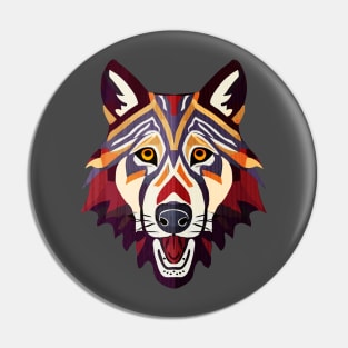 Wolf abstract Pin