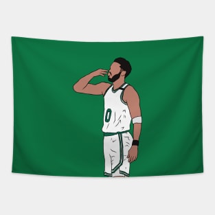 Jayson Tatum Kiss of Death Tapestry