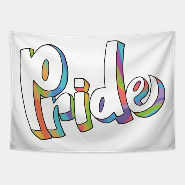 Pride- (Unfilled Version) Tapestry by colourofoctober