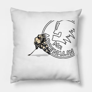 Mr. Adrenalin hockey Pillow