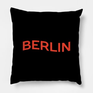 Berlin City Typography Pillow