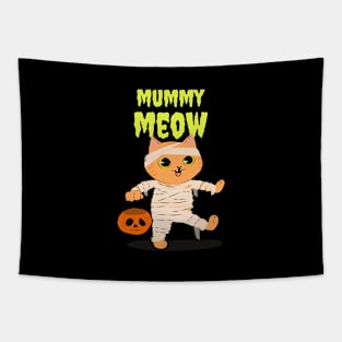 Mummy Meow Cat Tapestry