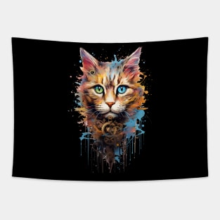 Machine Cat Mechanical Cat Tapestry