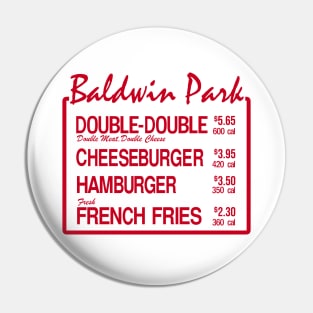 Baldwin Park Burger Pin