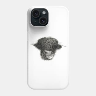 hungry Hamish the hairy cow Phone Case