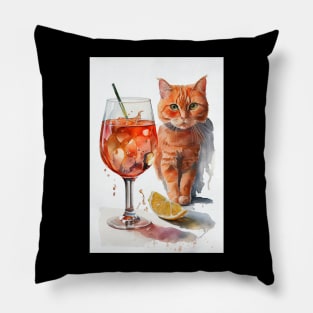 Aperol Cat Pillow