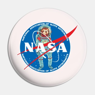 N.A.S.A.-National Association of Sloth Astronauts Pin