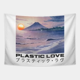 Plastic Love プラスティック・ラヴ  / Retro Citypop Fan Art Design Tapestry