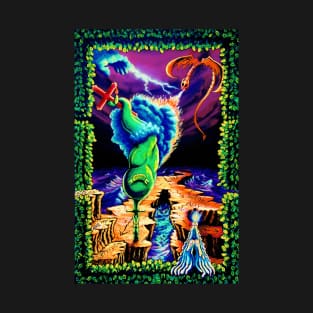 Psychedelic Trippy Hippie Surreal Blacklight Spiritual Art T-Shirt