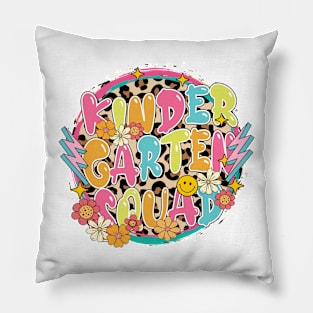 Kindergarten Squad Back To School Teacher Student Kids Pillow