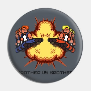 Double Dragon Brother vs Brother Shirt Pin