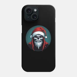 goth Santa skull Christmas Phone Case