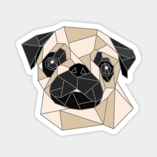 Pug Stained Glass Magnet