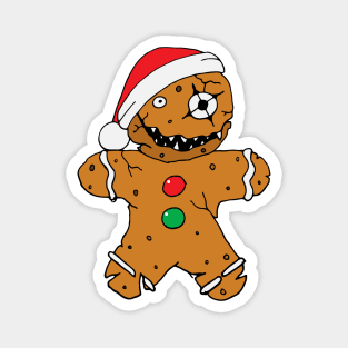 Evil Christmas Creepy Gingerbread Man Magnet