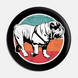 Vintage Retro Bulldog Pin