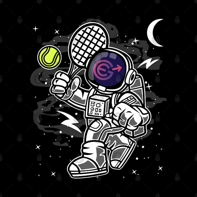 Astronaut Tennis Evergrow EGC Coin To The Moon Crypto Token Cryptocurrency Blockchain Wallet Birthday Gift For Men Women Kids by Thingking About