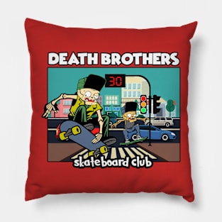 death brothers skateboard club Pillow