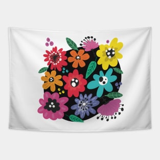 Flowerpower, a beautiful pattern of a colorful flower meadow that gives you the happy summer feeling Tapestry