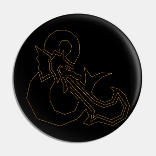 Dragon Vector - Amber Pin