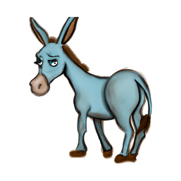 Cute Mule Drawing by Play Zoo