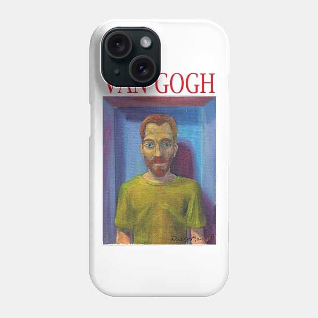 Vincent van Gogh 2, 2012  by Diego Manuel Phone Case by diegomanuel