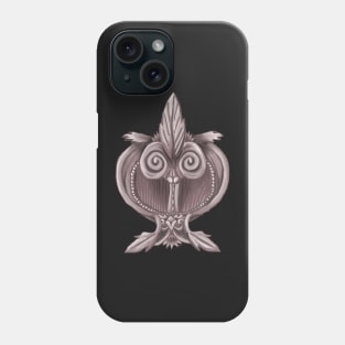 Rosey Silver Filigree Phone Case