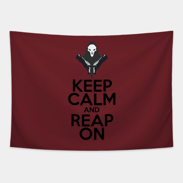 Keep Calm and Reap On! Tapestry by WinterWolfDesign