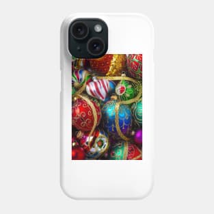 Christmas Heart And Ornaments Phone Case