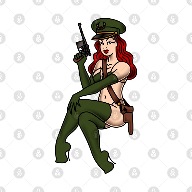Military Officer Pin-up by OldSalt