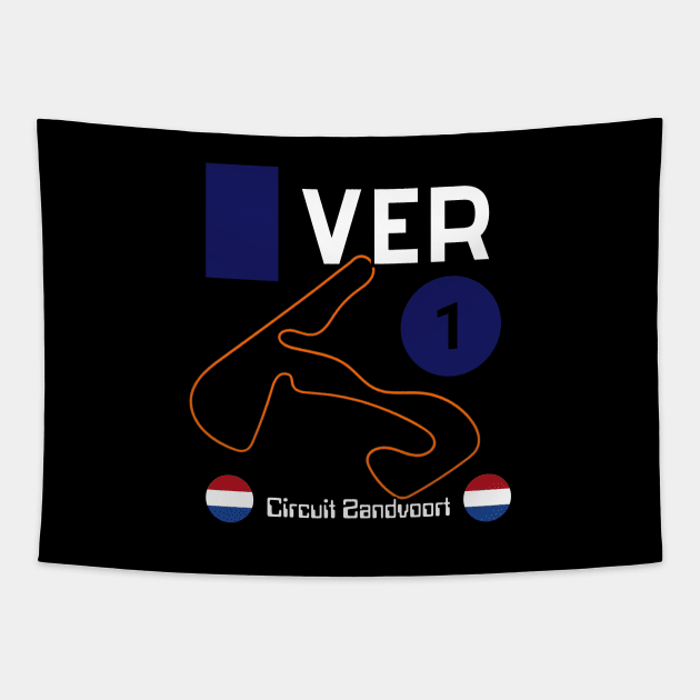 Max Verstappen, Circuit Zandvoort, DUTCH GRAND PRIX, formula 1 Tapestry by Pattyld