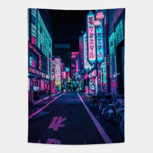 Tokyo - A Neon Wonderland Tapestry