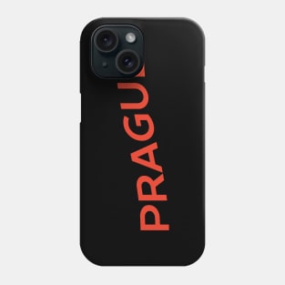 Prague City Typography Phone Case