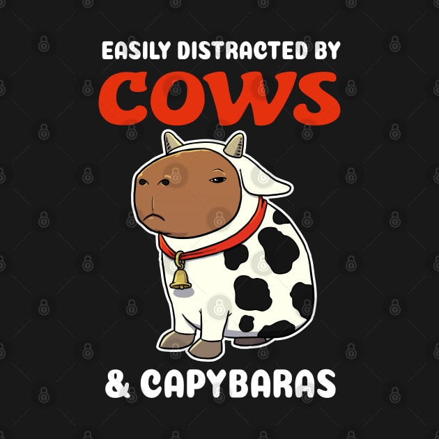 Easily Distracted by Cows and Capybaras Cartoon by capydays
